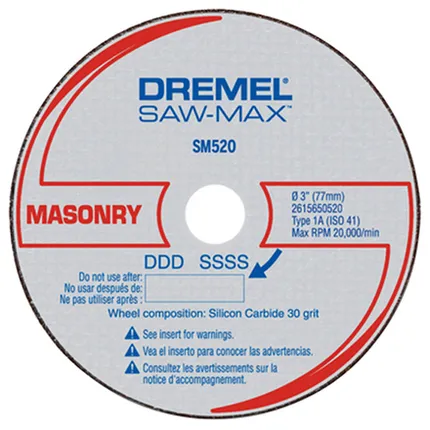 Dremel DSM520, Disco de Corte Para Alvernaria 2 Peças - 2615S520JB