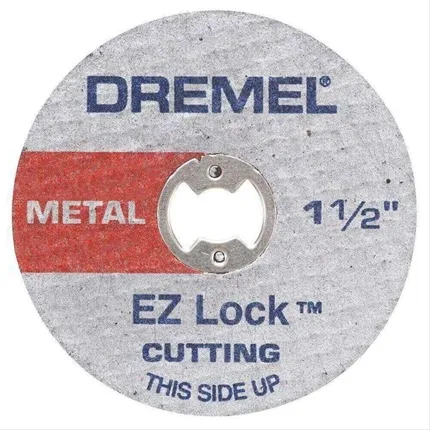 Disco de Corte 1.1/2" 5 Peças + 1 Mandril Ez406 02 Dremel