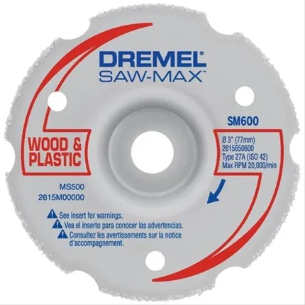 Disco Multiuso Para Corte Nivelado Saw Max 2615S600Na Dremel