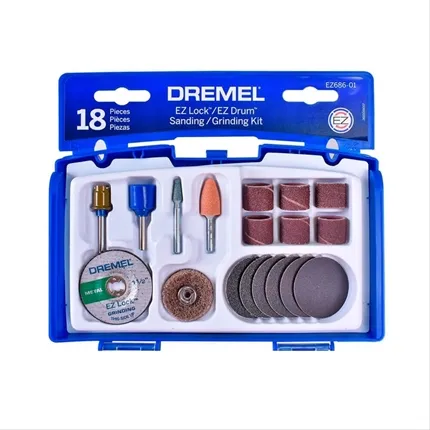 Kit Para Lixar e Desbastar Com 18 Peças Ez686 Dremel