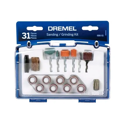 Kit Para Lixar e Gravar Com 31 Peças 686 01 Dremel