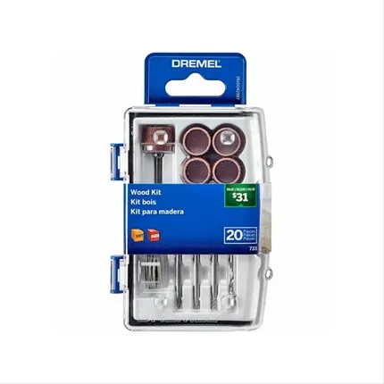 Kit Para Madeira Com 20 Peças Para Micro Retífica 733 Dremel