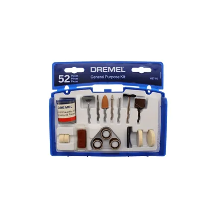 Kit Uso Geral Para Micro Retíficas Com 52 Acessórios 687 Dremel