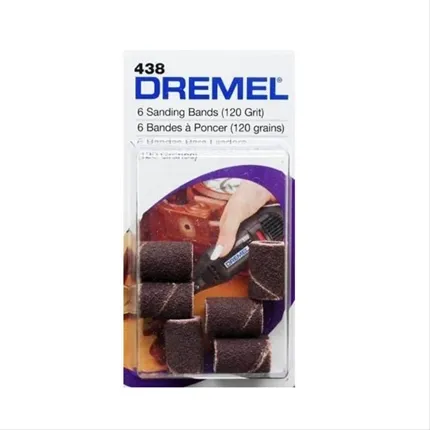 Tubos de Lixa 1/4" Grão 120 6 Peças 438 Dremel