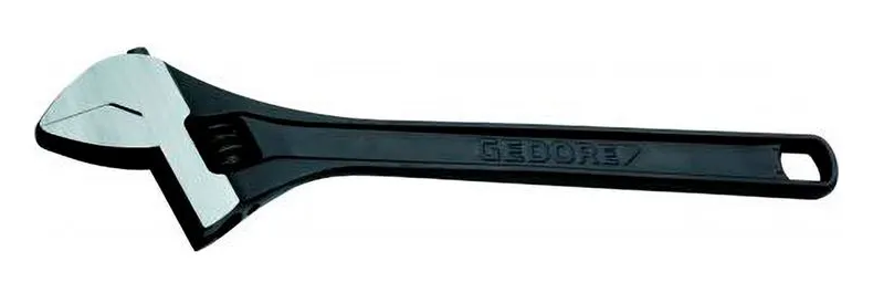 Chave ajustável Gedore 191G de 10 polegadas, código 028.313, com corpo escurecido e cabeça metálica.