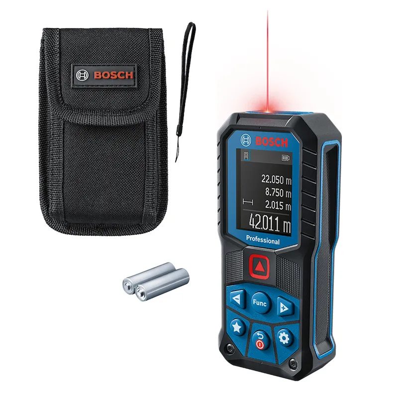 Trena a laser Bosch GLM 50-22 com bolsa, correia e pilhas